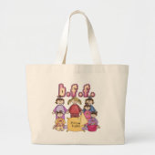 Grand Tote Bag De meilleurs amis soirée pyjamas pour toujours - (Devant)