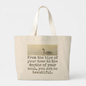 Grand Tote Bag De Vos Astuces - Citation De Beauté (Dos)