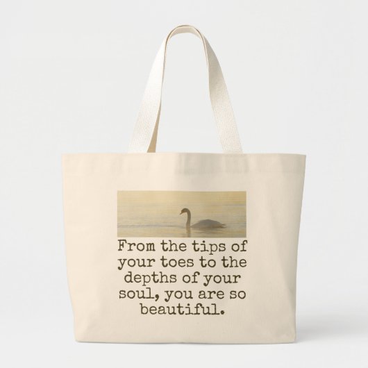 Grand Tote Bag De Vos Astuces - Citation De Beauté (Devant)