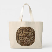 Grand Tote Bag Déambuler avec but (Dos)