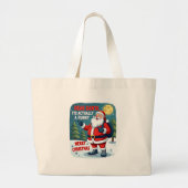 Grand Tote Bag Dear santa its actually a funny storychristmas dog (Devant)