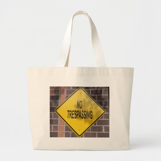 Grand Tote Bag Défense d'entrer (Devant)