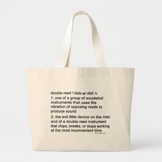 Grand Tote Bag Définition à deux branches (Devant)