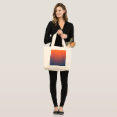 Grand Tote Bag Dégradé Midnight Ember (Devant (modèle))