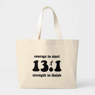 Grand Tote Bag Demi de marathon inspiré