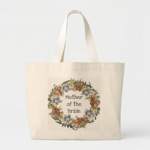 Grand Tote Bag Demoiselle d'honneur Mariée Mère du marié Fleurist