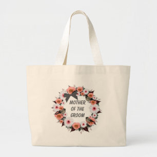 Grand Tote Bag Demoiselle d'honneur Mariée Mère du marié Fleurist