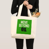Grand Tote Bag Dépasser le pétrole (Devant (produit))