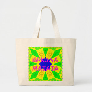 Grand Tote Bag Dernier Hakuna Matata magnifique design Extraordin