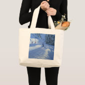 Grand Tote Bag Descente de ski de Morzine (Devant (produit))