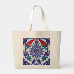 Grand Tote Bag Design élégant motif floral Girl Taille moderne