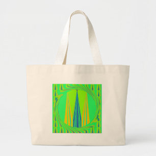 Grand Tote Bag Design géométrique Edgy