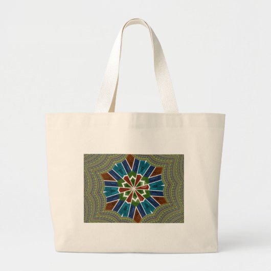 Grand Tote Bag Design inspiré de Sari avec détails complexes (Devant)