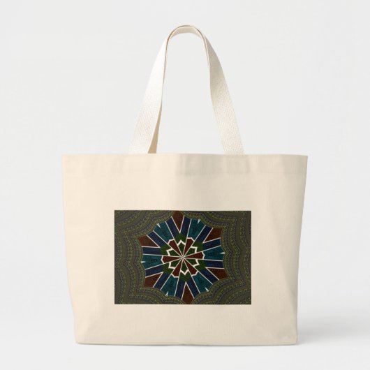 Grand Tote Bag Design inspiré de Sari avec détails complexes (Devant)