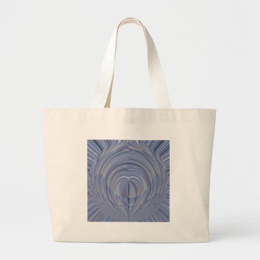 Grand Tote Bag Design sans couture du grand coeur (Devant)
