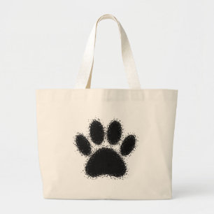 Grand Tote Bag Dessin à mâchoire de chien