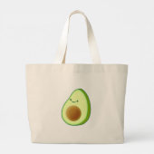 Grand Tote Bag Dessin Avocado mignon (Dos)
