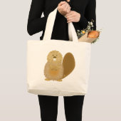 Grand Tote Bag Dessins animaux adorables : Castor (Devant (produit))