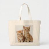Grand Tote Bag Deux chatons adorables (Devant)