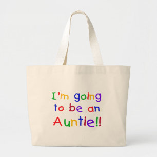 Grand Tote Bag Devenir une Tante Couleurs primaires