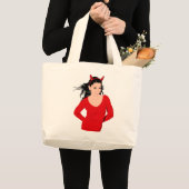 GRAND TOTE BAG DEVIL GIRL (Devant (produit))