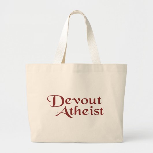 Grand Tote Bag Devout Atheist (Devant)