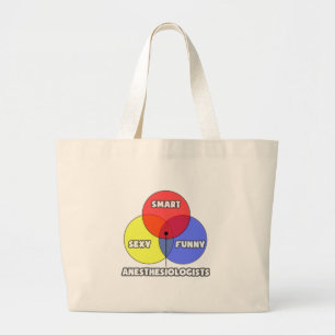 Grand Tote Bag Diagramme de Venn .. Anesthésiste