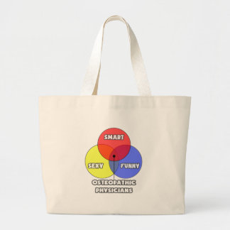 Grand Tote Bag Diagramme de Venn .. Médecins ostéopathes