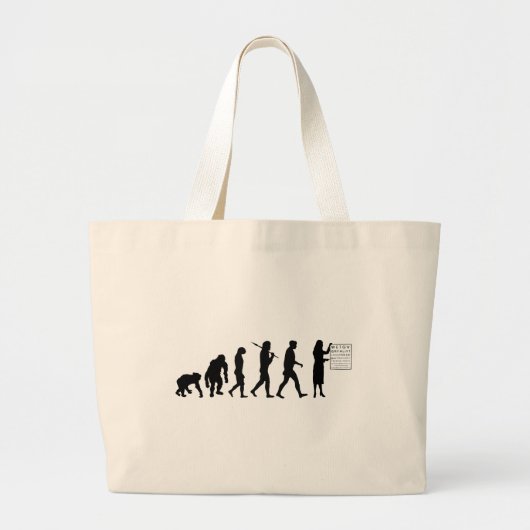 Grand Tote Bag Diagramme d'oeil optique d'évolution (Devant)