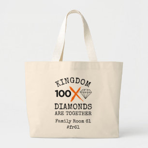 Grand Tote Bag Diamants royaux FR61