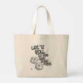 Grand Tote Bag Dice Roll Voir Qui Va Premier Jeu Conception (Dos)