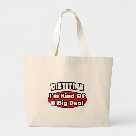 Grand Tote Bag Diététiste...Big Deal (Devant)