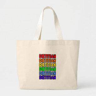 Grand Tote Bag Diététiste Rainbow