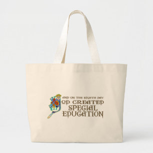 Grand Tote Bag Dieu a créé l'éducation spéciale
