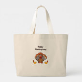 Grand Tote Bag Dinde de Thanksgiving (Dos)