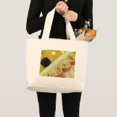 Grand Tote Bag Dîner Sushi Poisson Riz régime sain (Devant (produit))