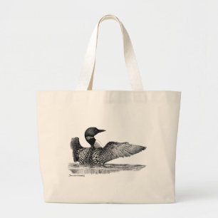 Grand Tote Bag Dingue peint