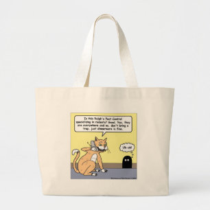 Grand Tote Bag Dinnerware pour chat et souris Drôle Drôle Cartoon