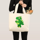 Grand Tote Bag Dinosaure (Devant (produit))