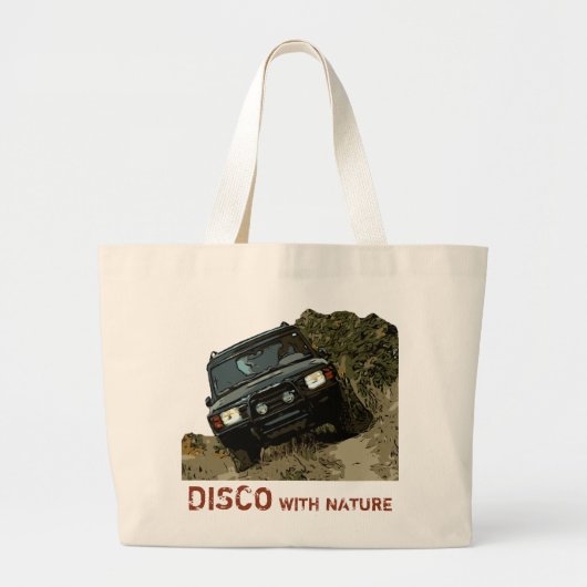 GRAND TOTE BAG DISCO AVEC NATURE (Devant)