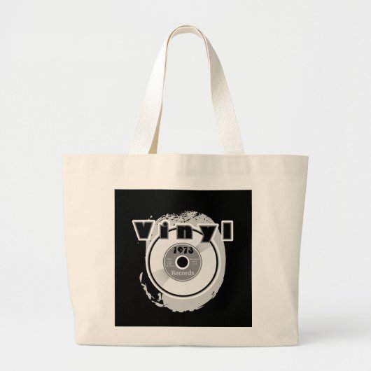 Grand Tote Bag Disque 1973 du VINYLE 45 t/mn (Devant)