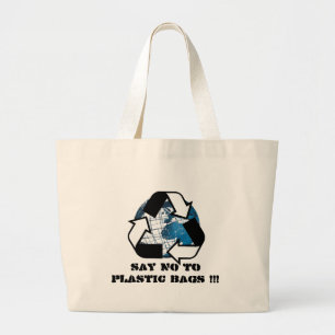 Grand Tote Bag Dites NON aux sachets en plastique ! ! !