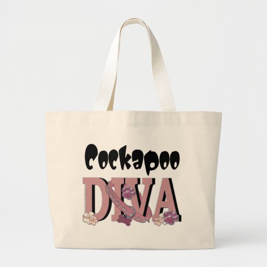 Grand Tote Bag DIVA de Cockapoo (Devant)