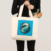 Grand Tote Bag Dive Deep Live Dolphin gratuit (Devant (produit))