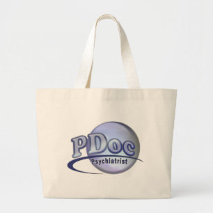GRAND TOTE BAG DOCTEUR DE DOCTORAT DE PSYCHIATRY PSYCHIATRIST LOG