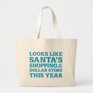 Grand Tote Bag Dollar Store Père Noël