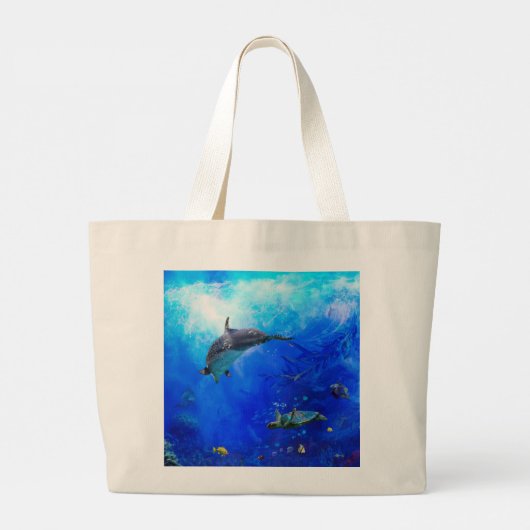 Grand Tote Bag Dolphin World WIND (Dos)