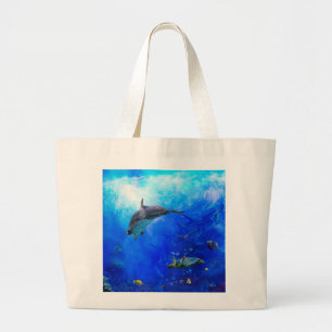 Grand Tote Bag Dolphin World WIND