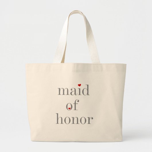 Grand Tote Bag Domestique des textes d'honneur grise (Devant)