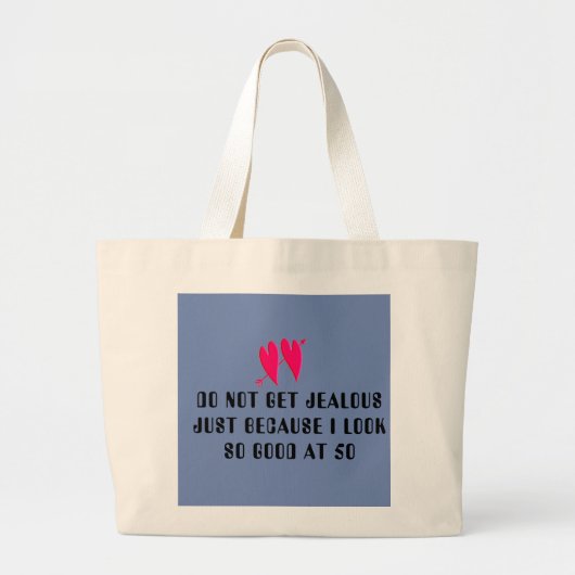 GRAND TOTE BAG DON SOIT FOURRE-TOUT JALOUX JUBO (Devant)